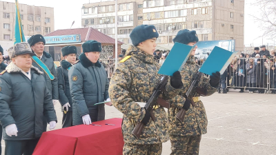 Долг перед Родиной: Национальная гвардия РК продолжает набор молодых солдат