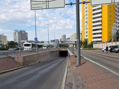 В Астане продлили перекрытие тоннеля на улице Бараева до конца сентября