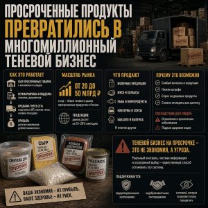 Просроченные продукты превратились в многомиллионный теневой бизнес