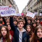 Брюссель в дыму: школьники перекрыли улицы, полиция ответила слезоточивым газом
